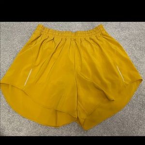 Lululemon yellow shorts